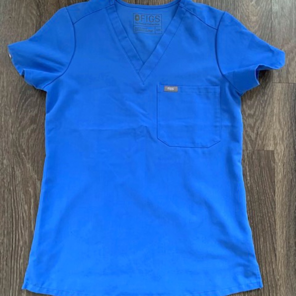 Figs Catarine Ceil Blue Catarina Scrub Top